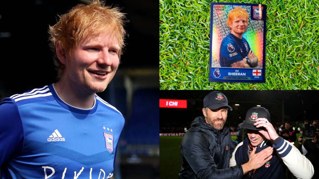 Ed Sheeran Panini sticker Ipswich Premier League 2024-25