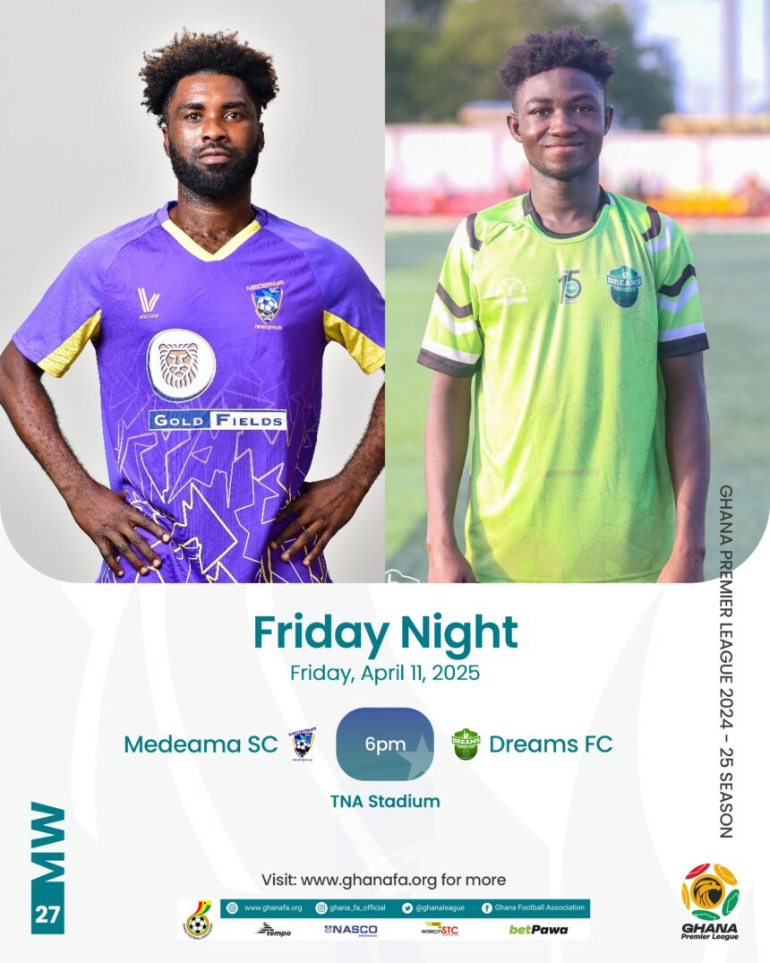 Premier League: Dreams FC face stern Medeama challenge on Friday night