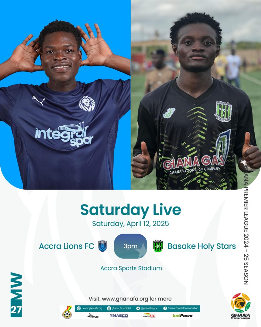 Premier League: Accra Lions eye win over Basake Holy Stars on Saturday