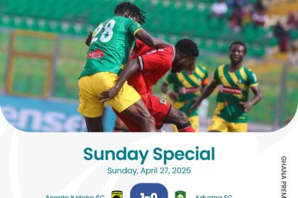 Premier League: Kotoko back to winning ways; Vision stun Gold Stars; Karela United and Legon Cities in relegation trouble