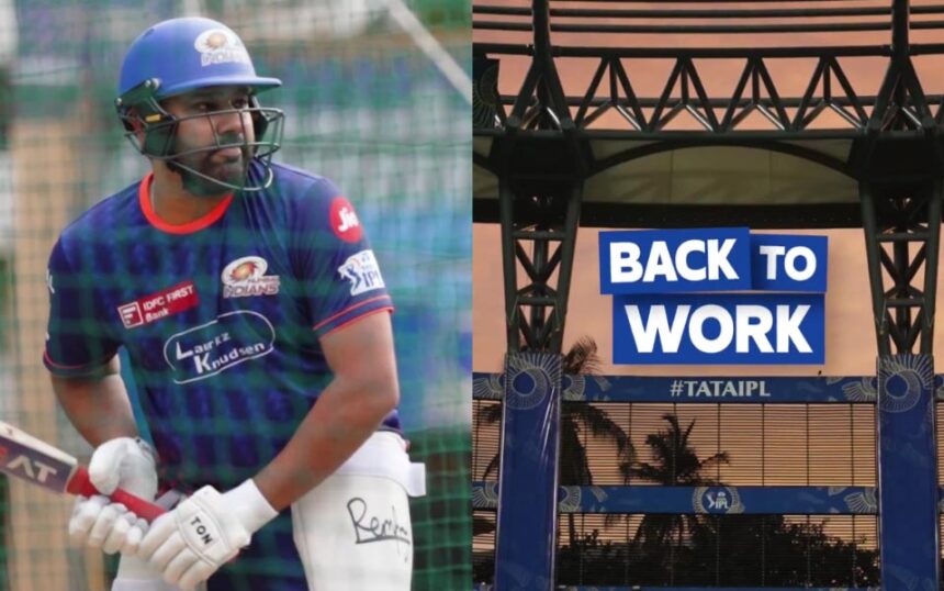 Rohit Sharma in nets