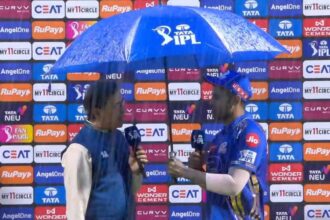 IPL 2025: Suryakumar Yadav arrives with umbrella at post-match ceremony, dedicates POTM award to wife