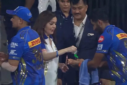 Nita Ambani and Jasprit Bumrah