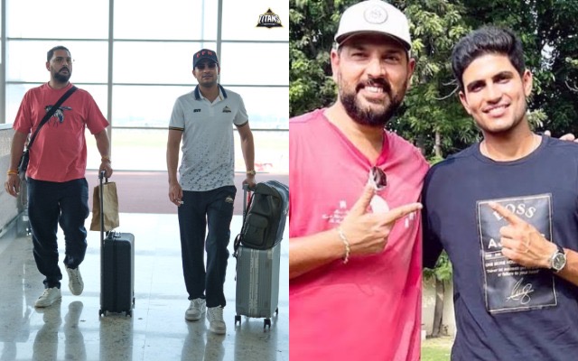 25b02d7b-d6e9-4039-8c2f-c64d831f6628-1 Yuvraj Singh and Shubman Gill (PC: GT and X)