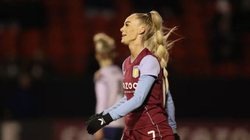 Sweden's Alisha Lehmann in action. (PHOTO: Reuters)