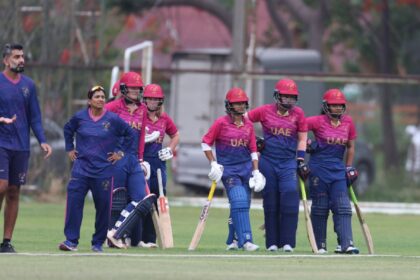 Esha Oza's UAE pulled off a bizarre tactic to beat Qatar in the T20 World Cup 2026 Asia Qualifiers on Saturday in Bangkok. (ICC Media Zone)