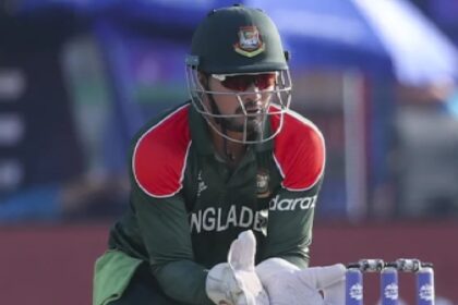 Bangladesh A vs New Zealand A: Wicket-keeper Nurul Hasan was left red-faced when his awkward positioning resulted in the ball hitting the helmet. (File/AP)
