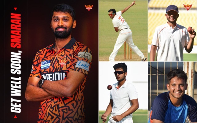 d480d0c2-8f23-4bdc-aa6e-ff60364e63a2-1 Smaran and Harsh Dubey for SRH, IPL 2025 (PC: SRH)
