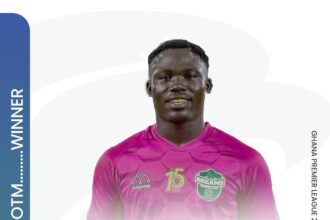Dreams FC's Gidios Aseako wins Goalkeeper of the month for March