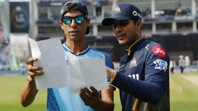 img_2756-1 Ashish Nehara and Shubman Gill at Narendra Modi stadium (PC: BCCI)