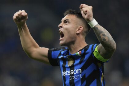 Inter Milan's Lautaro Martinez during UEFA Champions League semi-final against Barcelona. (PHOTO: AP)