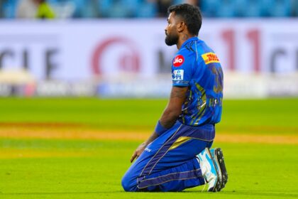 IPL Playoffs scenarios: Hardik Pandya looks dejected after Mumbai Indians lost the Indian Premier League (IPL 2025) game to Gujarat Titans at the Wankhede Stadium. (Sportzpics for IPL)