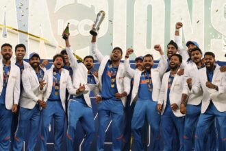 The Rohit Sharma-led Indian team beat New Zealand by four wickets in the Champions Trophy. (AP)