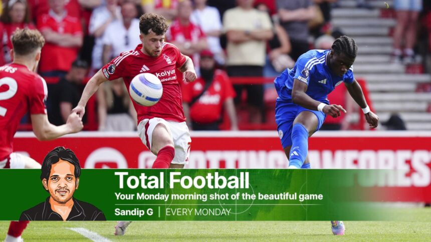 Nottingham Forest was held to a 2-2 draw by Leicester City. (AP)