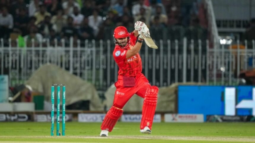 Islamabad United's Sahibzada Farhan in action during PSL 2025 match. (PHOTO: PCB)