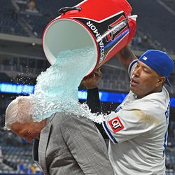 It was Joel’s birthday. He said he knew this was coming if the Royals won.