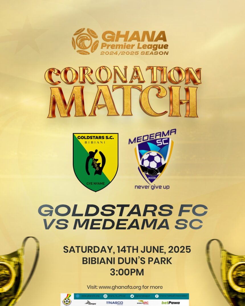 Premier League Champions Gold Stars to face Medeama in coronation match on Saturday June 14