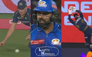 [WATCH] IPL 2025: Rohit Sharma receives two early lifelines in GT vs MI Eliminator