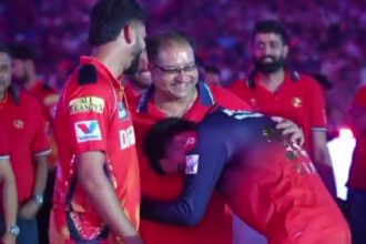 Shreyas Iyer, Santosh Iyer and Virat Kohli