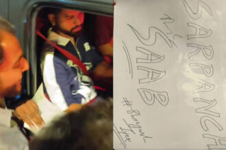 WATCH - Shreyas Iyer's signed 'Sarpanch Saab' poster for a fan before Mumbai T20 game goes viral