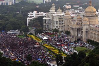 Bengaluru Stampede Case: Fans who had gathered during the Royal Challengers Bengaluru felicitation ceremony at Vidhana Soudha in Bengaluru on June 4