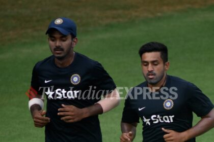The last of Karun Nair's six Test appearances came in March 2017. (Express Photo by Kevin D'Souza/File)