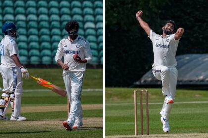India vs India A: Sarfaraz Khan cracked a 76-ball hundred as Jasprit Bumrah went wicketless in Beckenham. (BCCI)