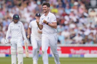 Josh Tongue, playing for England Lions against India in the second unofficial Test, hobbled off the field with the nature of his injury yet to be ascertained. (AP/File Photo)