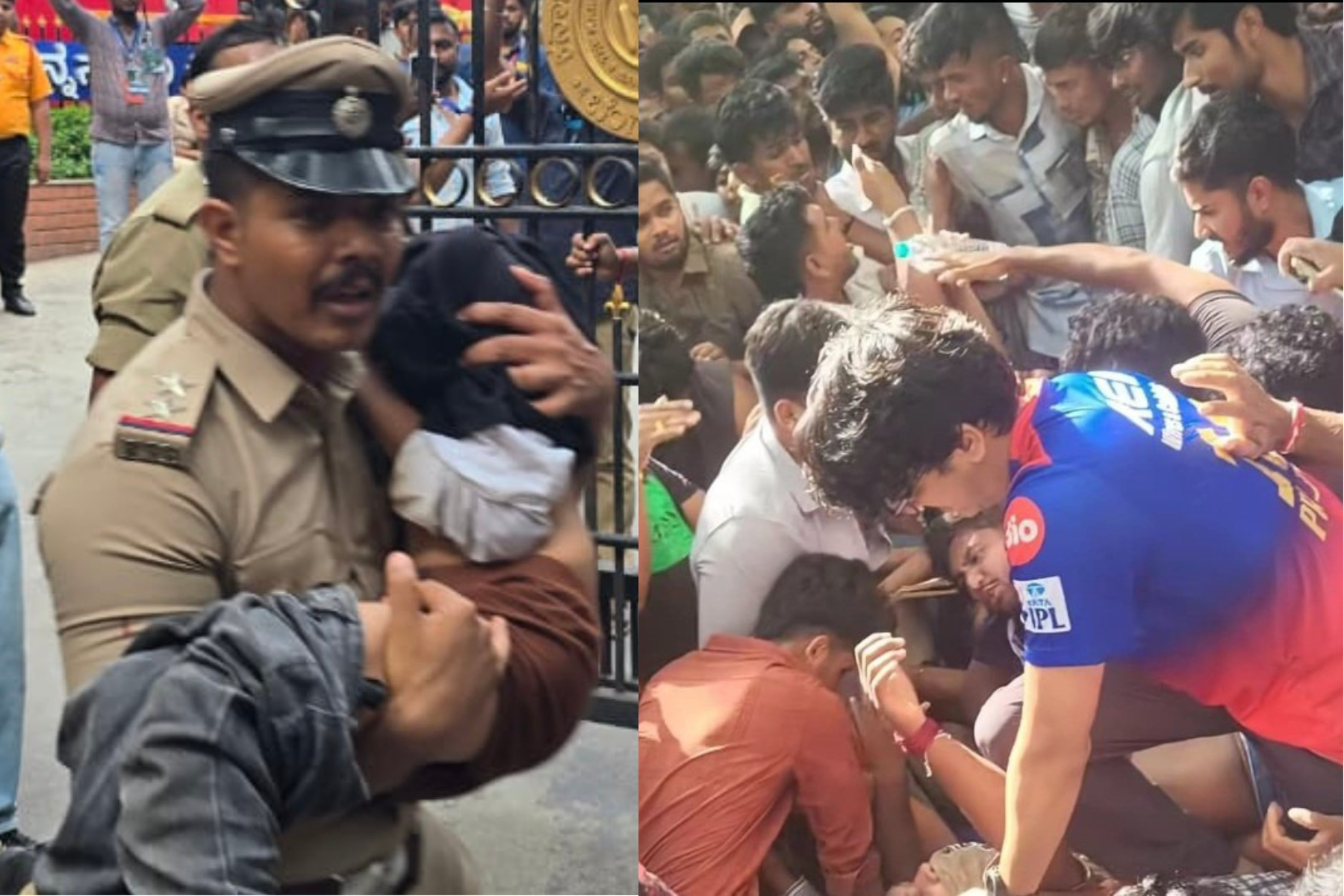 An unexpected stampede outside M. Chinnaswamy Stadium
