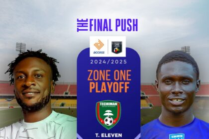 Techiman Eleven Wonders vs Real Tamale United in Access Bank Division One League Zone One playoff showdown