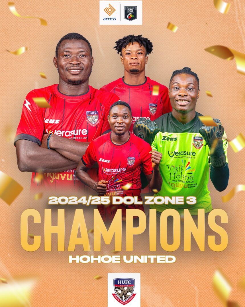 Hohoe United secure Ghana Premier League promotion, set to be crowned champions on Saturday