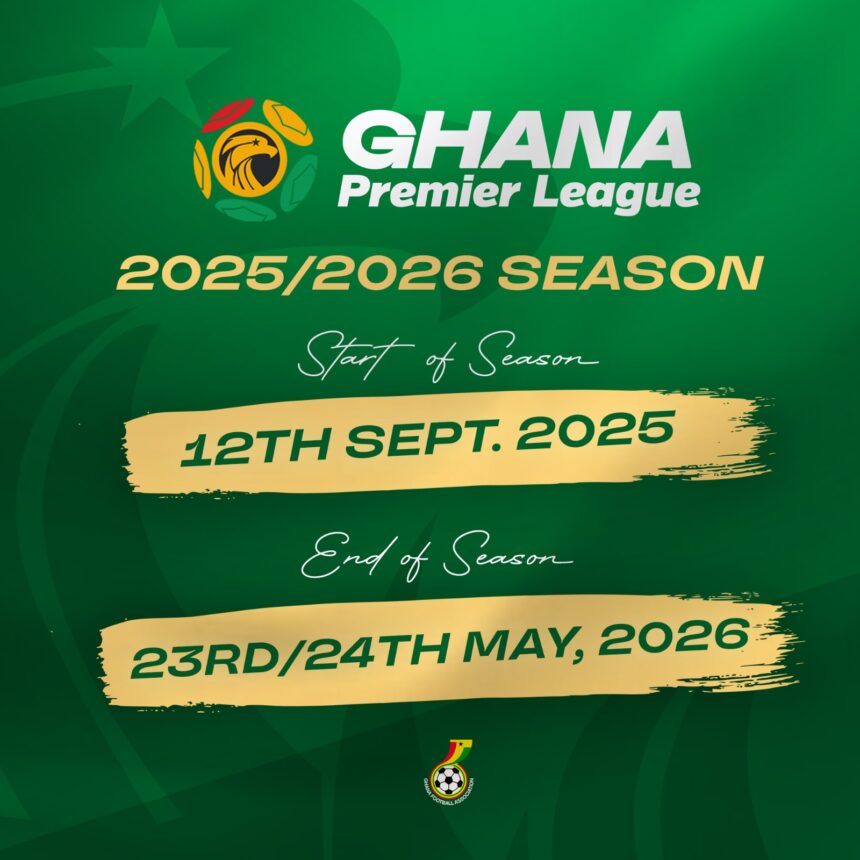 2025/26 Ghana Premier League to Kick Off on weekend of September 12