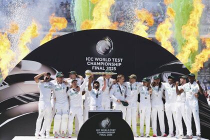 AB de Villiers was in the stands at Lord's when South Africa ended a nearly three-decade long wait for a major title by winning the WTC Final. (AP Photo)