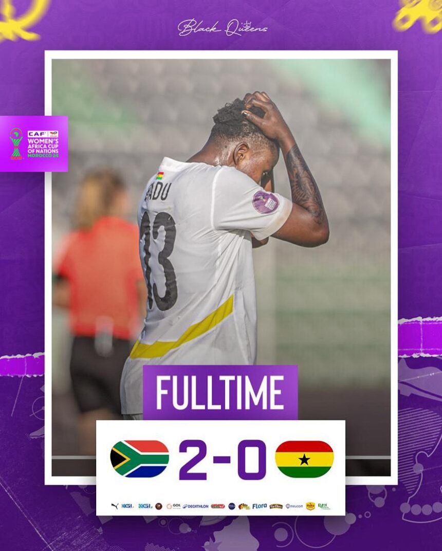 Ghana surrenders early dominance, loses to South Africa in WAFCON opener