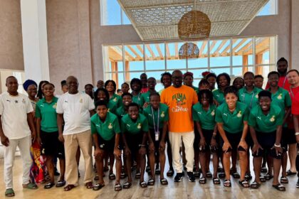 President Simeon-Okraku motivates Black Queens ahead of TotalEnergies Women’s Africa Cup of Nations opener against South Africa