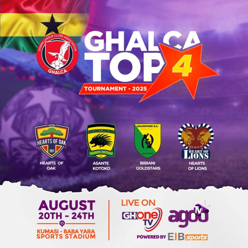GFA approves 2025 GHALCA Top 4 Tournament set for August 20–24 in Kumasi