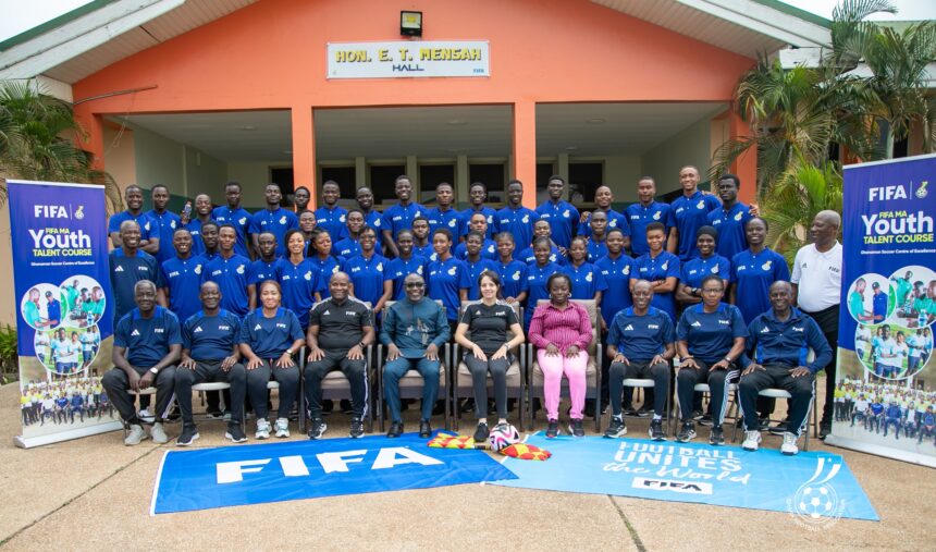 General Secretary Prosper Harrison Addo opens 2025 FIFA MA Young Talent Referees Course in Prampram