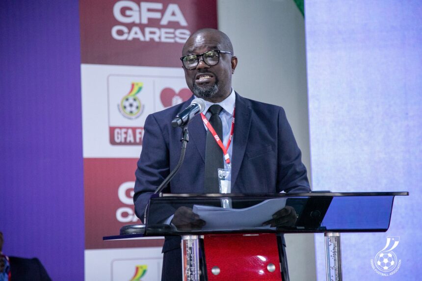 President Kurt E.S. Okraku updates Congress on upgrades at Ghanaman Soccer Centre of Excellence