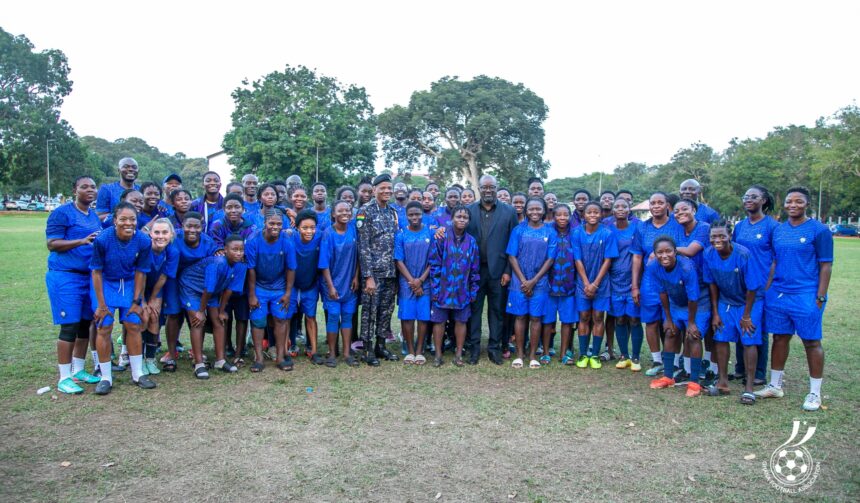 President Kurt E.S Okraku visits Police Ladies ahead of CAF Women’s Champions League Qualifiers