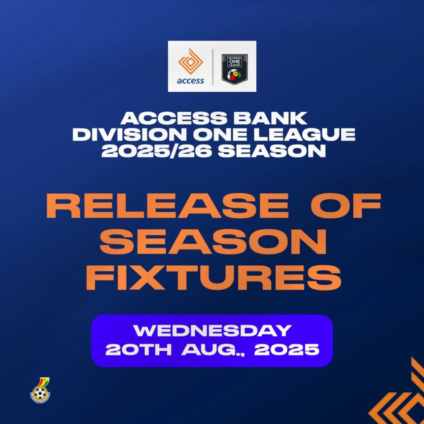 2025/26 Access Bank Division One League fixtures to be released on Wednesday August 20