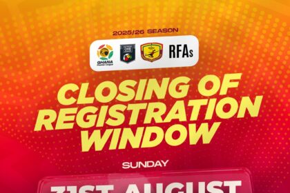 2025/26 season main registration window to shut August 31
