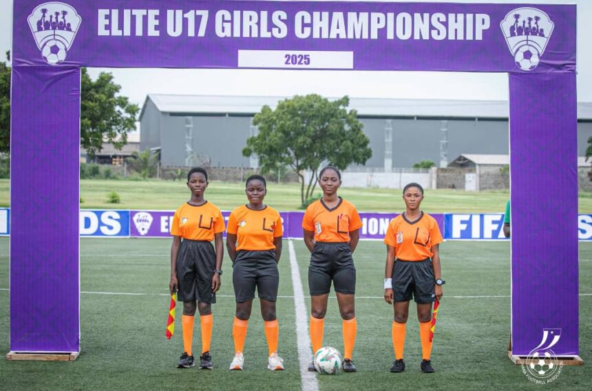 FIFA League Development: Catch Them Young Female Referees officiate Elite U-17 Girls Championship 