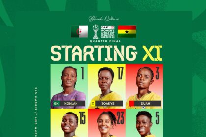 Stella Nyamekye makes first start, Josephine Bonsu keeps place in starting lineup for Algeria