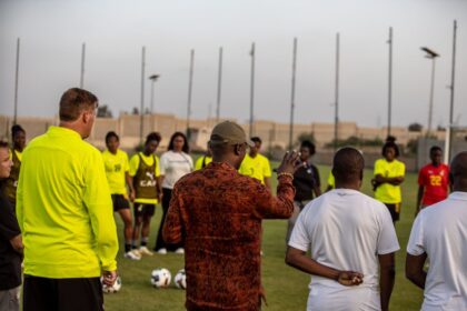Sports and Recreation Minister Kofi Adams visits Black Queens ahead of WAFCON third-place clash