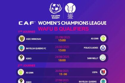 Police Ladies kick off WAFU B Champions League qualifiers against Bayelsa Queens on August 24