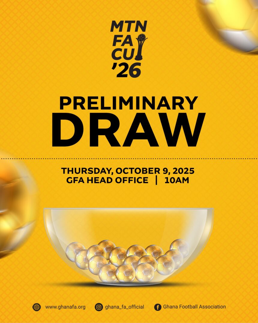 Draw for 2025–26 MTN FA Cup Preliminary stage set for Thursday, October 9