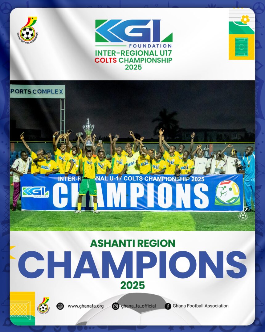 KGL U-17 Colts 2025: Ashanti Region dethrone Western to claim second title