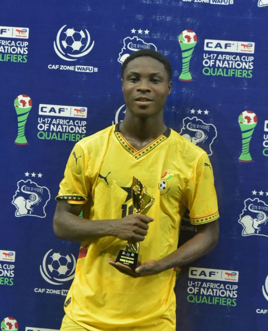 WAFU B U17 BOYS: Kingsley Fosu Senior Named Man of the Match in Ghana’s Victory Over Nigeria