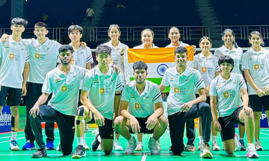 Indian team at Badminton Asia Junior Championships