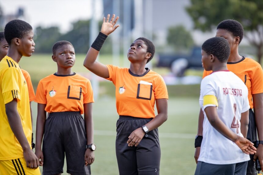 FIFA TDS Ghana: Catch Them Young Referees officiate in Elite U15 Girls Inter Regional Tournament